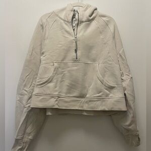 Lululemon Scuba Oversized Half-Zip Hoodie - Bone